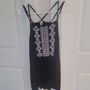Torrid Black and White Tribal Print Top